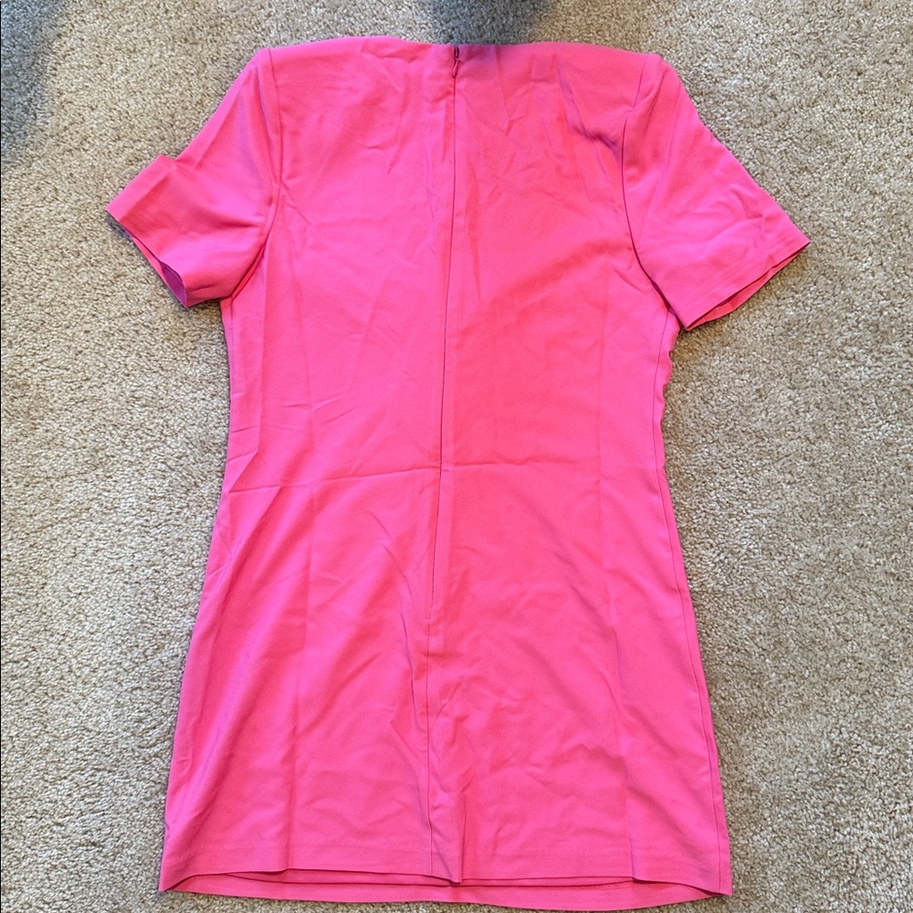 Hutch embellished bow front shift dress  Pink size small short sleeves - Picture 7 of 8